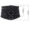 New Arrivals Sexy Women Corset Belt PU Leather cummerbunds Zipper Bandage Elastic Cincher Wide Waistband cummerbund Black Wais7154618
