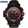 50Atm Waterproof Smael Ny superprodukt för ungdomar Multifunktionella utomhusledda Watch Wristwatch Gifts Mode1531249Z