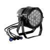 قائمة CE ماء 18 * 15W RGBWA 5in1 DMX LED الاسمية يمكن أن تضيء للمرحلة في الهواء الطلق IP65