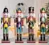 New 30 centímetros Nutcracker de madeira boneca Soldado Figuras Presente de Natal Artesanato Puppet Vintage Dolls ornamentos decorativos Decoração