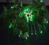 Cordas de led à prova d'água rgb aranha 1.2m 120 leds luz colorida festa de natal casamento cortina luzes de corda lâmpada de gramado