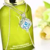 Uitgehold uit fignree kubus oaromatherapie etherische olie diffusor medaillon pendan ketting parfum katoen bal sieraden geschenken voor vrouwen groothandel