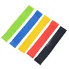 Indoor Outdoor Fitness Equipment 0.35mm-1.1mm Pilates Sport Training Elastic Bands 5 Levels Latex Yoga Resistance Loop Bands Set