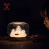 Mountain Mountain Night Light Bedside Desktop Table Lampe Black Technologie Lumineuse Fish Tref de fleur Décoration Bijoux Unique Gift265n