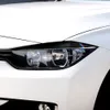 カーボンファイバーの装飾ヘッドライト眉まねbmw F30 20132018 3シリーズアクセサリーカーライトステッカー224q8221289のトリムカバー
