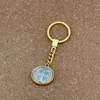 10pcs/lots Keychain St Benedict Cross Medal Charms Pendants Key Ring Travel Protection DIY Jewelry A-557f