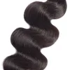 Peruansk människohår 3 buntar Body Wave Virgin Hair Extensions Body Wave 3 Pieceslot Natural Color Hair Weaves3812102