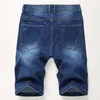 Spot Shorts Europe États-Unis printemps et été mode jeans pantalons stretch trous marée shorts pour hommes support lot mixte