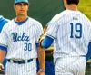 College baseball bär anpassad UCLA 2019 college baseball vilket namn nummer vitt grått ljus blå 7 Michael Toglia 36 Jake Pries Men Youth