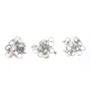 100 pçsset prata chaveiros liga de aço inoxidável círculo diy 25mm chaveiros 3 estilos jóias chaveiro chaveiro acessórios8840043