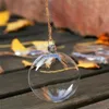 Party Decoration 6pcs Christmas Glass Ball Clear Bauble Xmas Ornament Pendant Wedding DIY Supply Event Round Memory Ball1