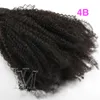 Prêt à expédier 100% non transformés Nouvelle Arrivée Naturel Doux Indien Remy Vierge Cheveux Humains 4A 4B 4C Afro Crépus Droit Bouclés Trame Weave Piece Extensions de Cheveux Faisceaux