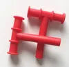 T 모양 씹는 튜브 감각 장난감 아이들을위한 질긴 Teether 튜브 어린이 자폐증 ADHD 특별한 필요 붉은 색