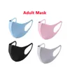 Maschera personalizzata Logo Designer Maschera Maschera facciale bocca personalizzata Maschere riutilizzabili traspiranti antipolvere in cotone di seta di ghiaccio nero per bambini adulti