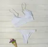 Sexy bikini a fascia bianco / nero Mesh bianco bikini da donna imbottito costumi da bagno costumi da bagno costume da bagno Mujer Biquini perizoma brasiliano