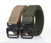 Mode Sport Tactical Elastic Nylon Men Belt unisex dubbel ringspänne för män midjeband casual utomhus kvinnligt bälte tyg 4836790