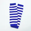 Baby Ben Warmers Socks Rainbow Striped Knä High Socks Kids Knit Foot Warmer Girl Winter Ben Warmer Socks Knee Protector Strumpor D6895