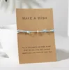 Bracelet Women039s Fashion Compilation Rope Party Summer Fashion Jewelry Popular Stars Contains Cards Whole Make A Wish2938916