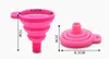 Silicone funil dobrável mini silicone estilo colapsible funnels portátil funnels ser hung cozinha ferramenta