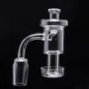 Set Terp Vacuum Quartz Banger Domeless Nail 10 14 18mm männlich weiblich klare Verbindung Glas Wasserpfeife 633