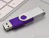 Массовая металлическая вращающаяся флешка USB 20, 10 шт., слот для большого пальца, карта памяти 64 м, 128 м, 256 м, 512 м, 1 г, 2 г, 4 г, 8 г, 16 г, 32 г для ПК Lapto3154599