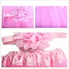 Jupe Tutu plissée pour bébé fille, ensemble de bandeaux, jupe Tutu + bandeau fleuri, accessoire de photographie, ensemble de vêtements pour bébé