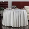 Multi Size Wedding Party Jacquard Polyester Fabric Solid Round Table Cloth Hotel Rectangular Tablecloth Home Dining Table Cover