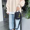 Diseñador-Mujeres Color Puro Casual Tote Bolsa Al Aire Libre Bolso de Lona Cremallera Paquete de Hombro Bolsos Cruzados para Mujeres con Correa Ancha para el Hombro/E