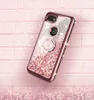 Google Pixel 3A CASEBLING Diamond Rhinestone Moving Liquid Holographic Sparkle Glitter Cases with Kickstand Cover for Girls Women7060762