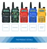 Baofeng UV-5R Walkie Talkie UV-5R Ricetrasmettitore radio CB 128CH 5W VHFUHF Palmare UV 5R per radio da caccia