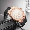 Rose Gold Watch Black Rubber Strap Mens Business Casual Caliber 36 Moda Banda de Relógio 22mm Sports Man Designer Wrri45990202020202020202020202020