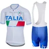 Ny 2020 Italien Cykling Jersey Italia Men Sommar Kortärmad Ropa de Ciclismo Maillot Cykling Kläder Cykel Bib Shorts Set