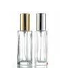 Hot Koop 30ml Rechthoekig glas parfumfles geanodiseerd aluminium fijne mist spray fles gratis verzending WB1221