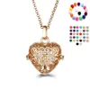 rhinestone heart shape necklace