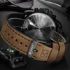 Relogio Masculino hommes montres haut de gamme de luxe hommes militaire Sport montre-bracelet en cuir montre à Quartz erkek saat curren 8314161D