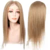 Peruca de cabelo humano brasileiro pré-arrancado 4x4 peruca frontal de renda mel loiro cor sedosa perucas de cabelo liso