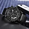 Benyar Casual mode chronograaf roestvrijstalen horloges set mannen hoogwaardige zakelijke kwarts mannelijke polshorloge relogio masculino7635872