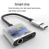 Câble audio AUX 3,5 mm 2 en 1 Adaptateur audio USB Type C de charge pour Leeco le Max 2 / Pro Câble chargeur USB-C Car USB-C pour Xiaomi Samsung