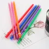 230*7mm AS plastic straw pure color straight drinking straw environmental birthday party decoration reusable straws quickily delivery