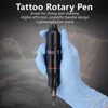 Professionele tattoo-penset Roterend machinegeweer Set LCD Mini Power Tattoo-pedaalschakelaar Levering met aluminium doos7393431