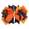 Dziewczyny Bow Hair Klipy Kolorowe Wstążki Big Bow Barrettes Wave Point Drintted Red Green Orange Bows Heatdress HHA649