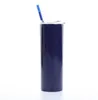 Isolerad Tumbler Rostfritt Stål Vattenflaska Termos Koppar Vakuum Öl Kaffe Kopp Lockor Straws Drinkware Straight 20oz Double Layer PY6222