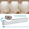 Skåpljus 30LEDS Brightness Dimbar Wireless Closet Light USB Uppladdningsbar PIR Motion Sensor Garderob Kök Led Skåp Light