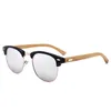 Botern spolaryzowane drewniane bambusowe okulary przeciwsłoneczne popularne nowe plastikowe grawerowane w stylu klubowym okulary US USA EUE Europe