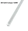 8ft LED Bulb Light 120W FA8 LED Tube Foot 8 Single Pin T8 LED Tube Light Double-Ended Power, FT8 T10 Fluorescent Replacement