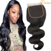 Body wave hair closurue 4x4 koronkowe zamknięcie 4 lub 5 sztuk brazylijskie body wave ludzki włos koronkowe zamknięcie