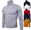 Mode-mannen Herfst Winter Turtleneck Lange Mouwen Slanke Pullover Sweater Shirt Blouse Top Mode Trui