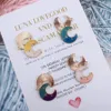 Moon Cartoon Smalto K Placcato oro Stampa Pendenti con ciondoli per orecchini fai da te fatti a mano Collana Portachiavi Accessori per gioielli