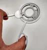Süper Fırıldak Paslanmaz Çelik Puro Makas Dayanıklı Yuvarlak Gümüş Altın Çift Bıçak Kesici Keskin Duman Sigara El Bıçağı Aracı Moda