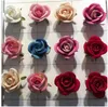 Anneaux de serviette en roses, simulation de mariage, décoration de Table, anneau en tissu, boucle, accessoires